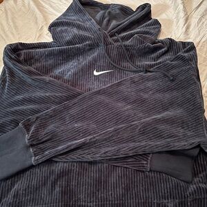 Nike corduroy crop hoodie Large